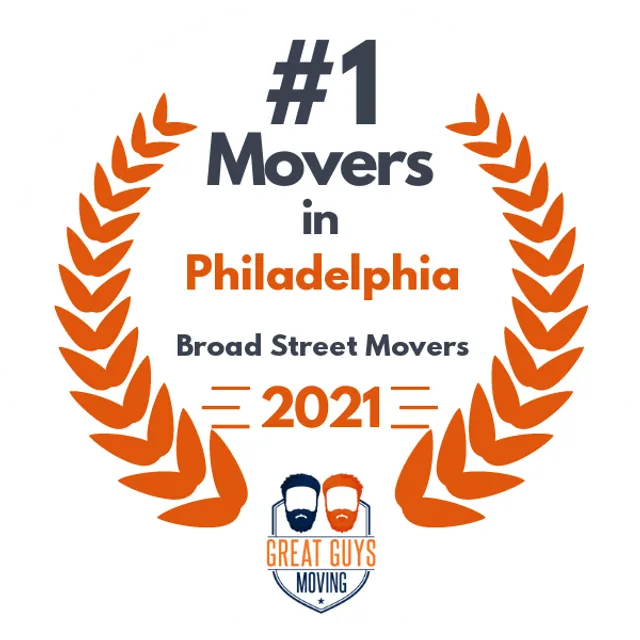 #1 Ranked Movers in Philadelphia, PA 2021 award