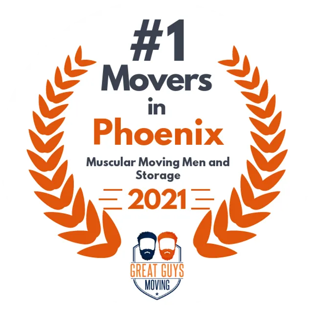 #1 Ranked Movers in Phoenix, AZ 2021 award