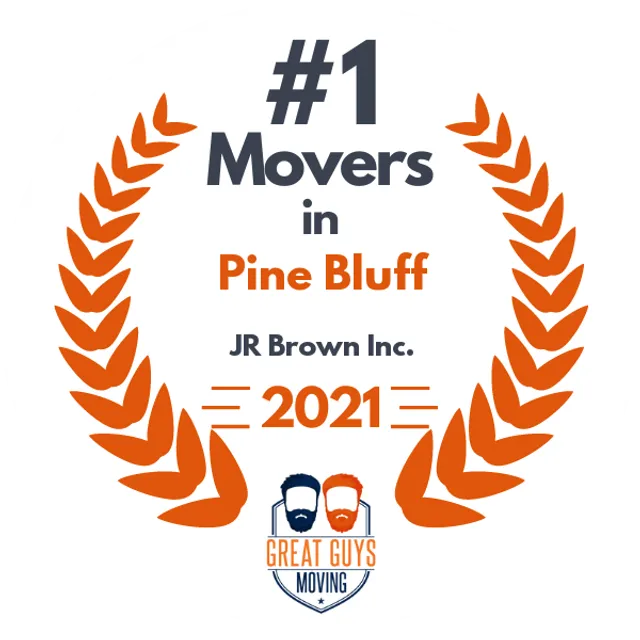 #1 Ranked Movers in Little Rock, AR 2021 award