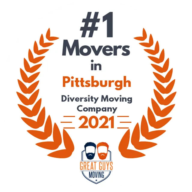 #1 Ranked Movers in Pittsburgh, PA 2021 award