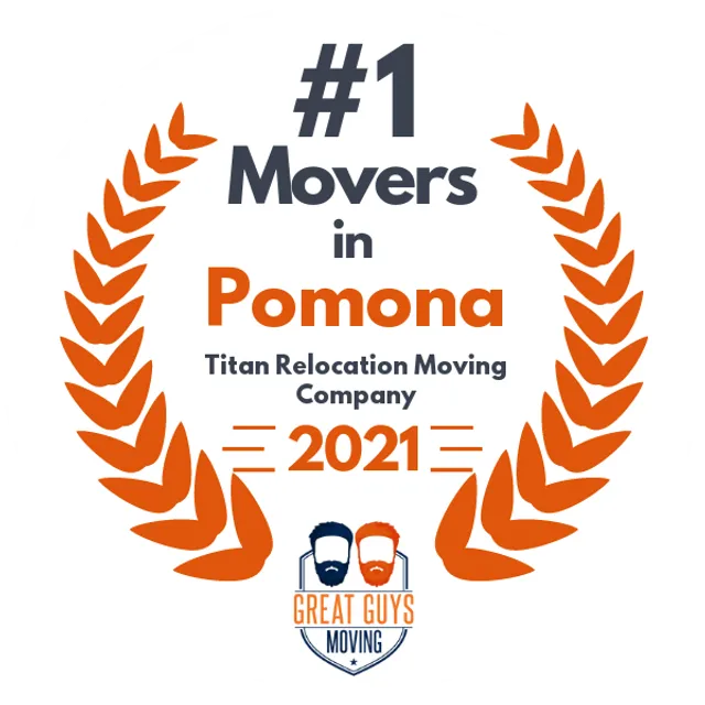 #1 Ranked Movers in Long Beach, CA 2021 award