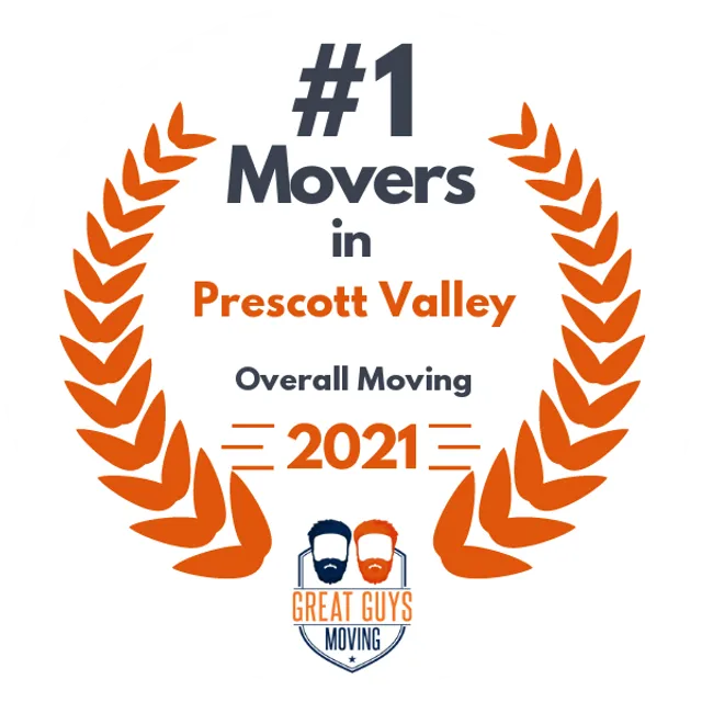 #1 Ranked Movers in Flagstaff, AZ 2021 award