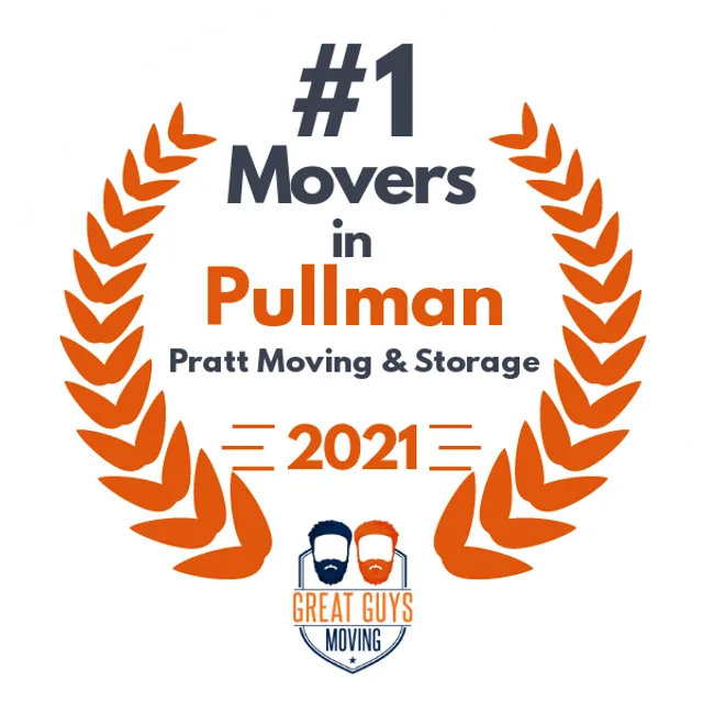 #1 Ranked Movers in Pullman, WA 2021 award