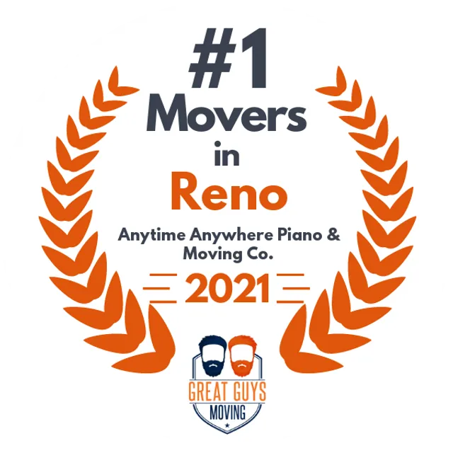 #1 Ranked Movers in Reno, NV 2021 award