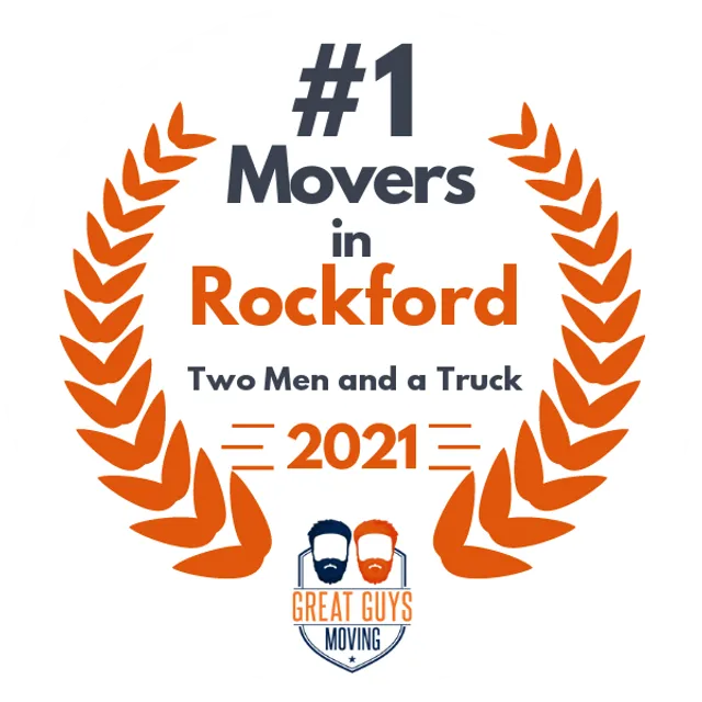 #1 Ranked Movers in Rockford, IL 2021 award