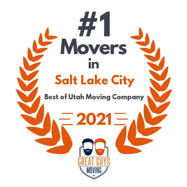 #1 Ranked Movers in Salt Lake City, UT 2021 award