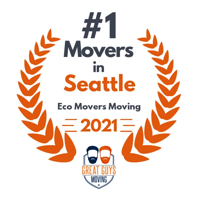 #1 Ranked Movers in Seattle, WA 2021 award