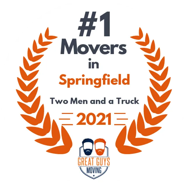 #1 Ranked Movers in Springfield, IL 2021 award