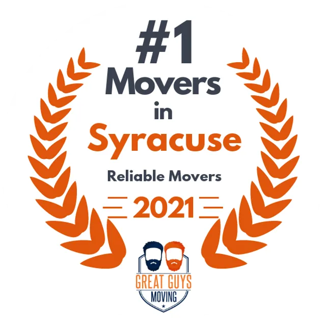 #1 Ranked Movers in Syracuse, NY 2021 award