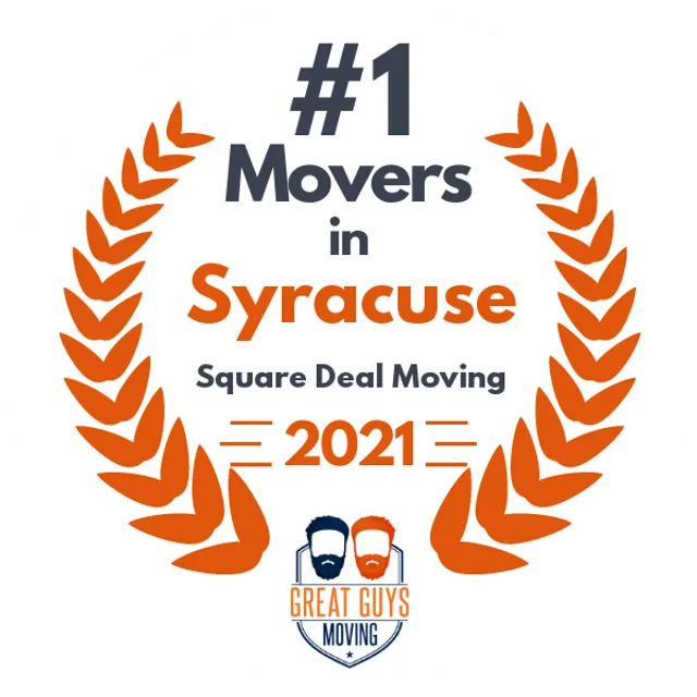 #1 Ranked Movers in Syracuse, NY 2021 award