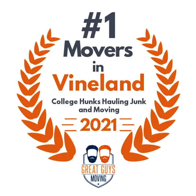 #1 Ranked Movers in Vineland, NJ 2021 award