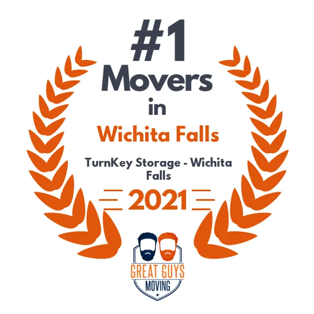 #1 Ranked Movers in Wichita Falls, TX 2021 award