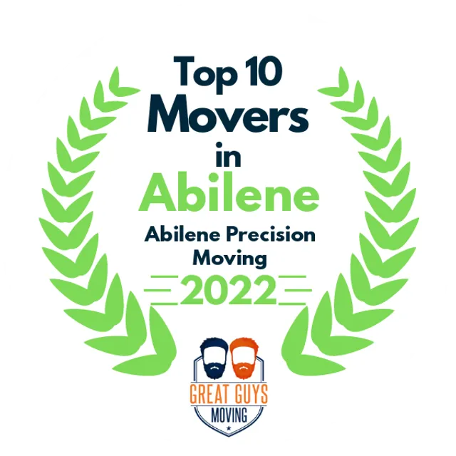 Top 10 Movers in Abilene, TX 2022 award