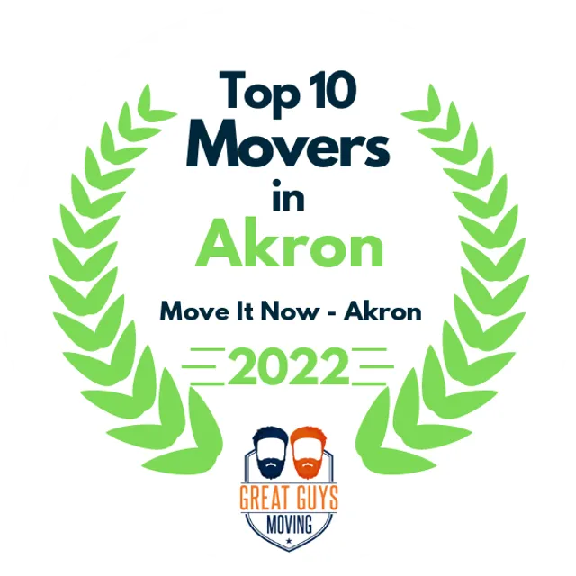 Top 10 Movers in Akron, OH 2022 award