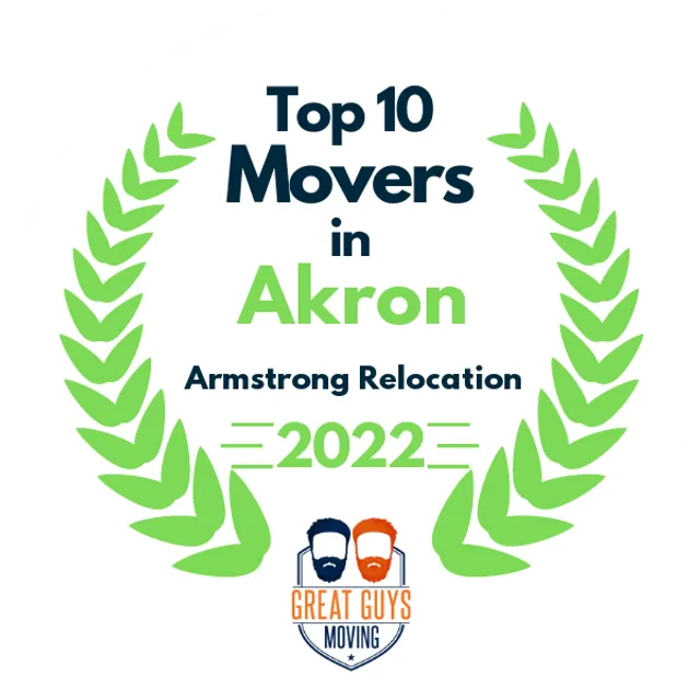 Top 10 Movers in Akron, OH 2022 award