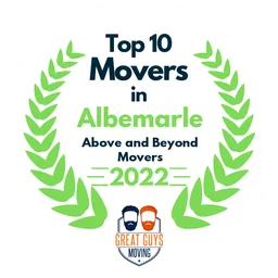 top 10 ranked movers in albemarle 2022 above and beyond movers image