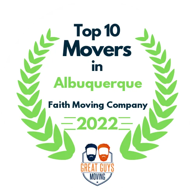 Top 10 Movers in Albuquerque, NM 2022 award