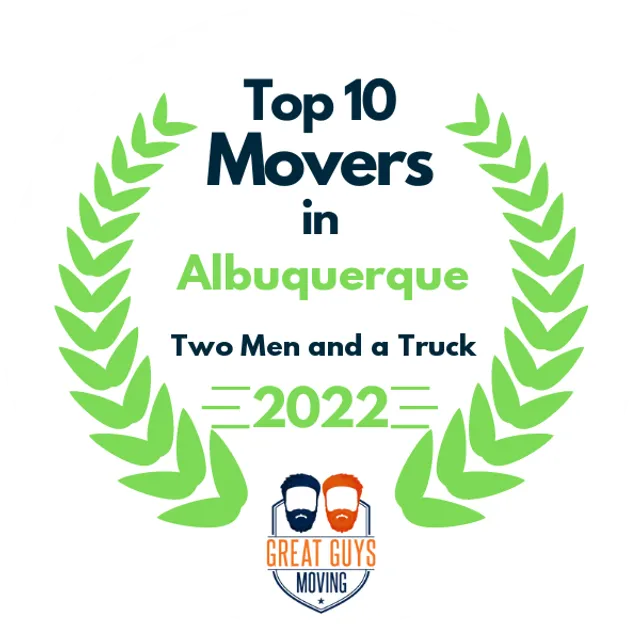 Top 10 Movers in Albuquerque, NM 2022 award