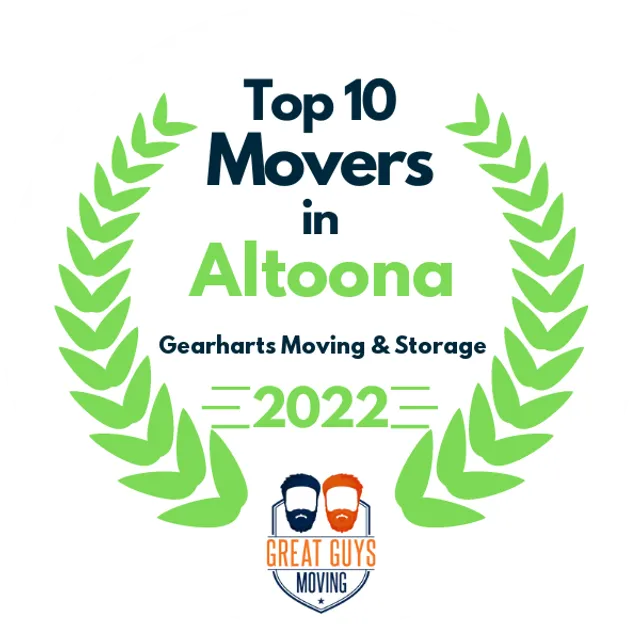 Top 10 Movers in Altoona, PA 2022 award