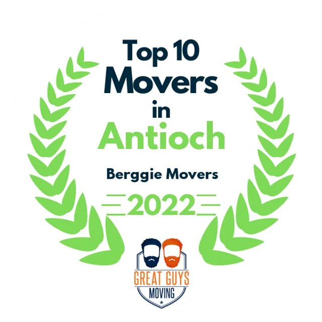 Top 10 Movers in Roseville, CA 2022 award