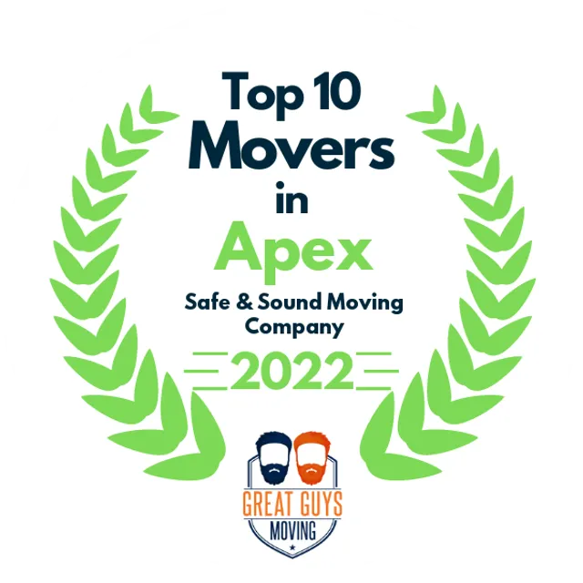 Top 10 Movers in Raleigh, NC 2022 award