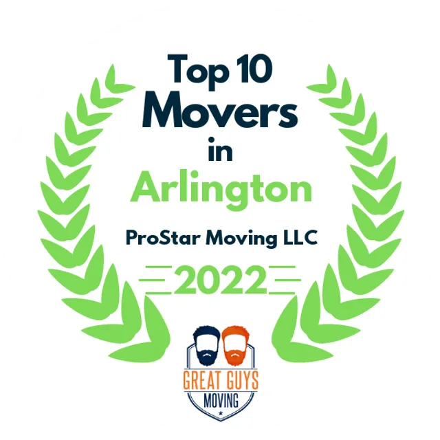 Top 10 Movers in Arlington, TX 2022 award