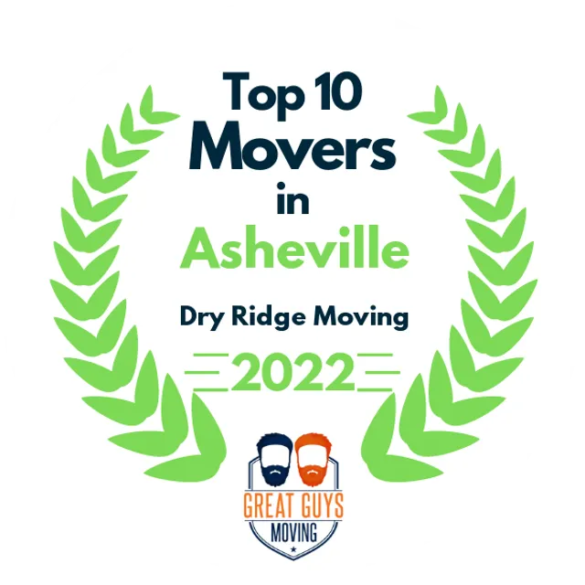 Top 10 Movers in Asheville, NC 2022 award