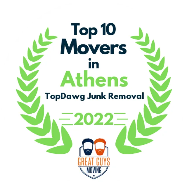 Top 10 Movers in Athens, GA 2022 award