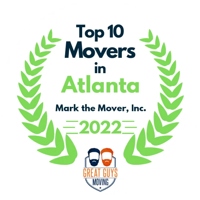 Top 10 Movers in Atlanta, GA 2022 award