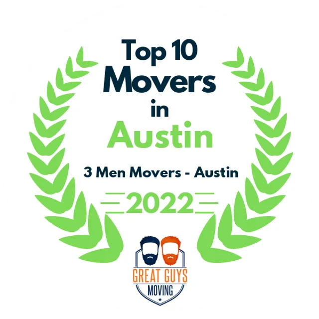 Top 10 Movers in Austin, TX 2022 award