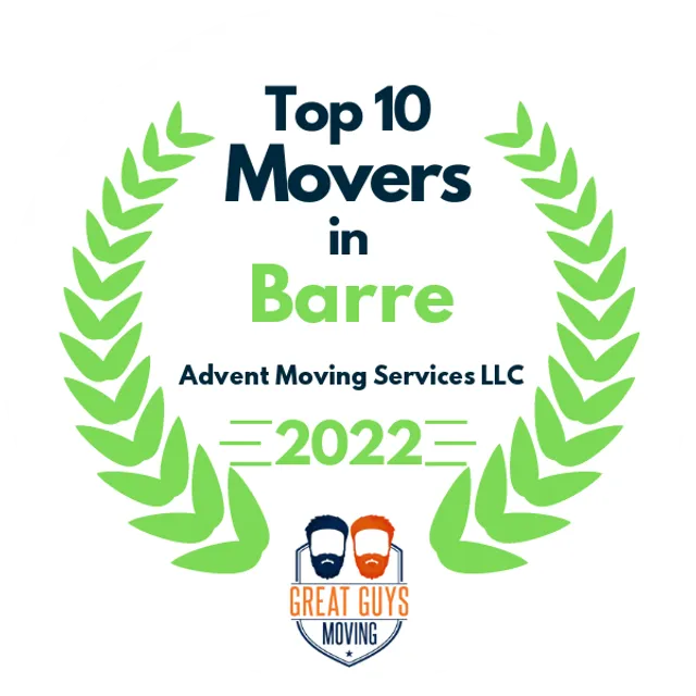 Top 10 Movers in Manchester, NH 2022 award