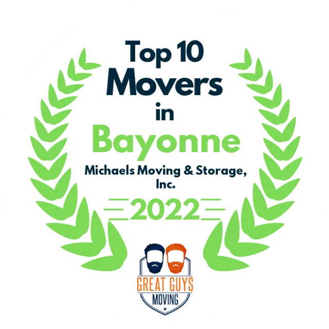 Top 10 Movers in Elizabeth, NJ 2022 award