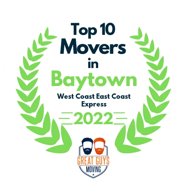 Top 10 Movers in Pasadena, TX 2022 award