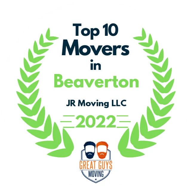 Top 10 Movers in Portland, OR 2022 award