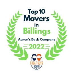 top 10 ranked movers in billings 2022 aarons back company image