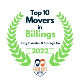 top 10 ranked movers in billings 2022 king transfer storage co image