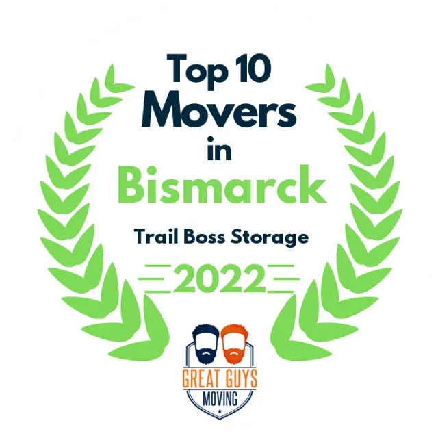 Top 10 Movers in Bismarck, ND 2022 award