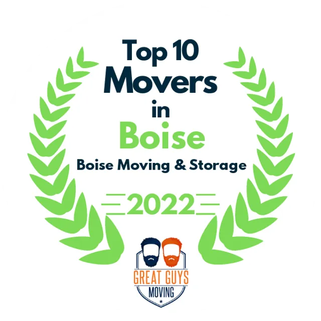 Top 10 Movers in Boise, ID 2022 award