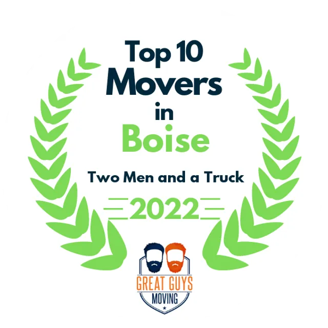 Top 10 Movers in Boise, ID 2022 award