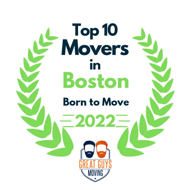 Top 10 Movers in Boston, MA 2022 award