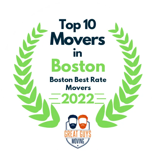 Top 10 Movers in Boston, MA 2022 award