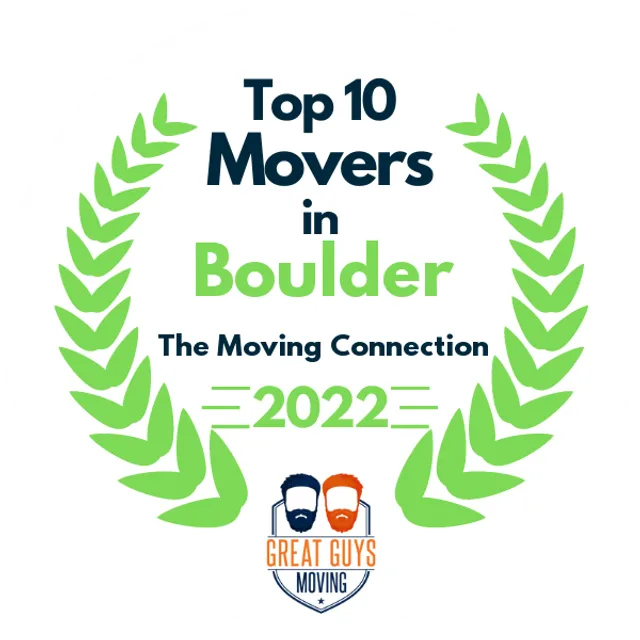 Top 10 Movers in Boulder, CO 2022 award