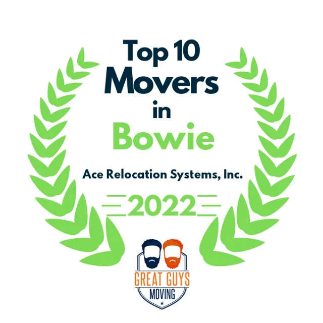 Top 10 Movers in Washington DC, DC 2022 award