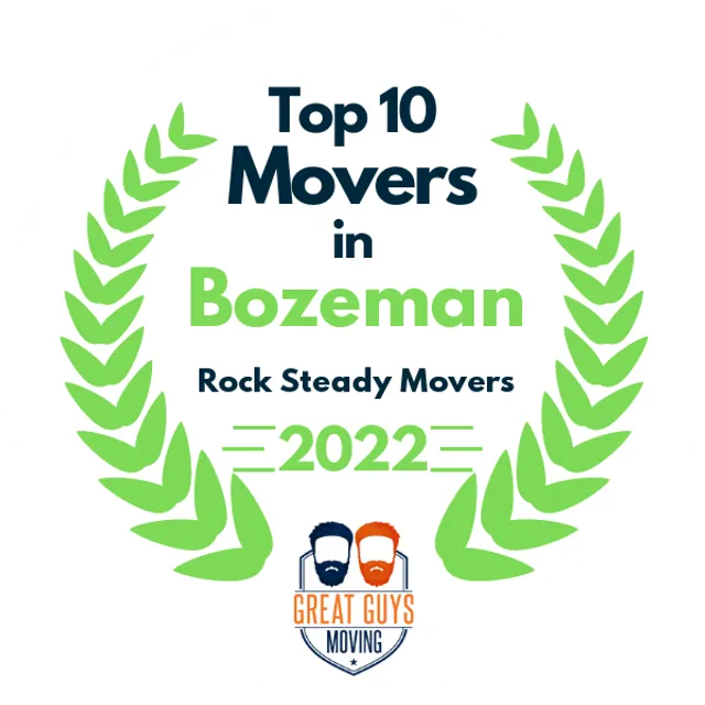 Top 10 Movers in Bozeman, MT 2022 award