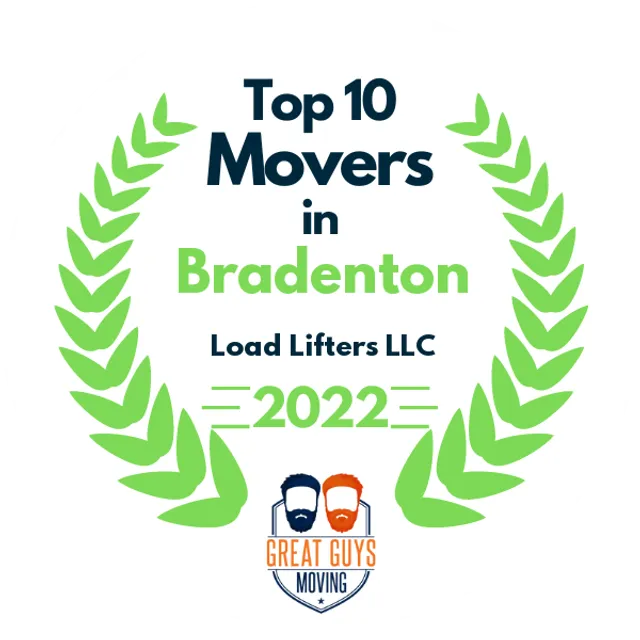 Top 10 Movers in Bradenton, FL 2022 award