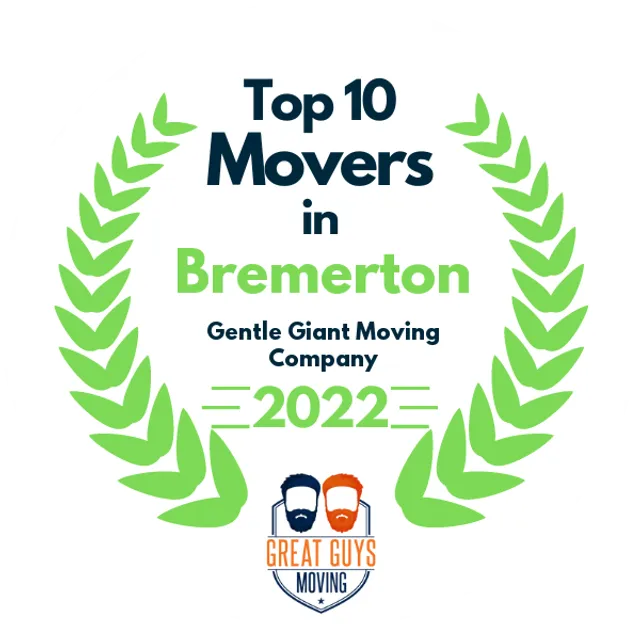 Top 10 Movers in Seattle, WA 2022 award