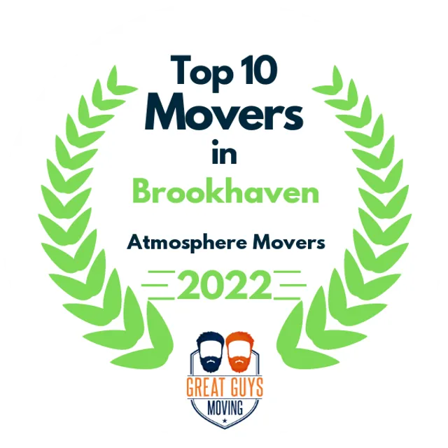 Top 10 Movers in Kenner, LA 2022 award