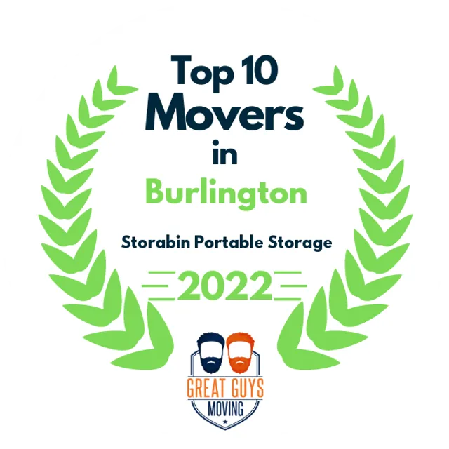 Top 10 Movers in Burlington, NC 2022 award