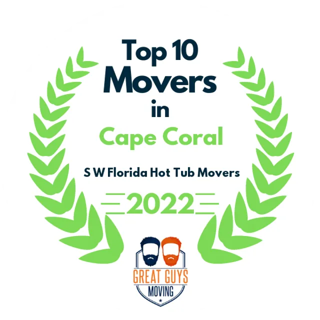 Top 10 Movers in Cape Coral, FL 2022 award