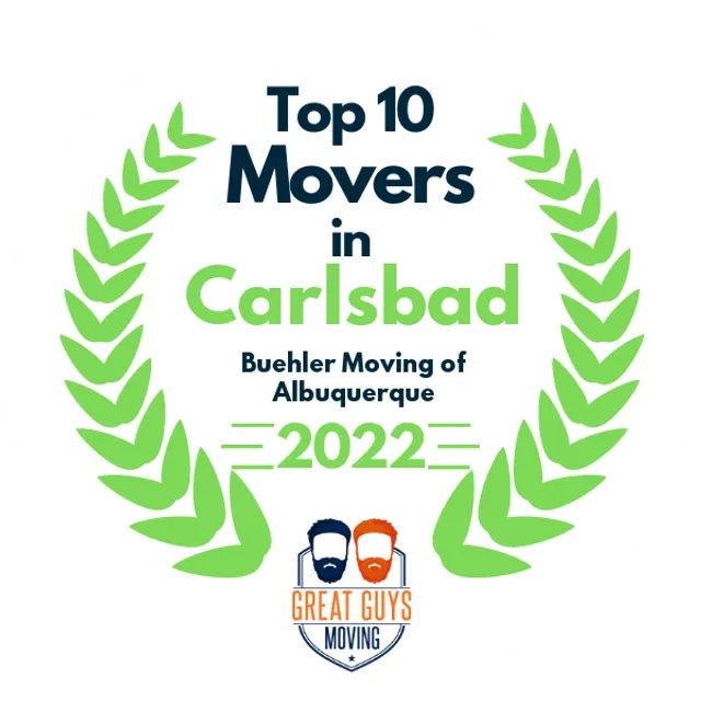 Top 10 Movers in Albuquerque, NM 2022 award